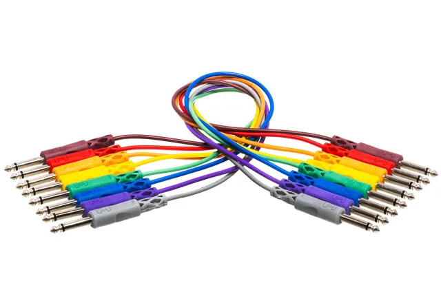 Hosa CPP-800 Patchkabel Set 6x 15cm Klinke für Pedalboard