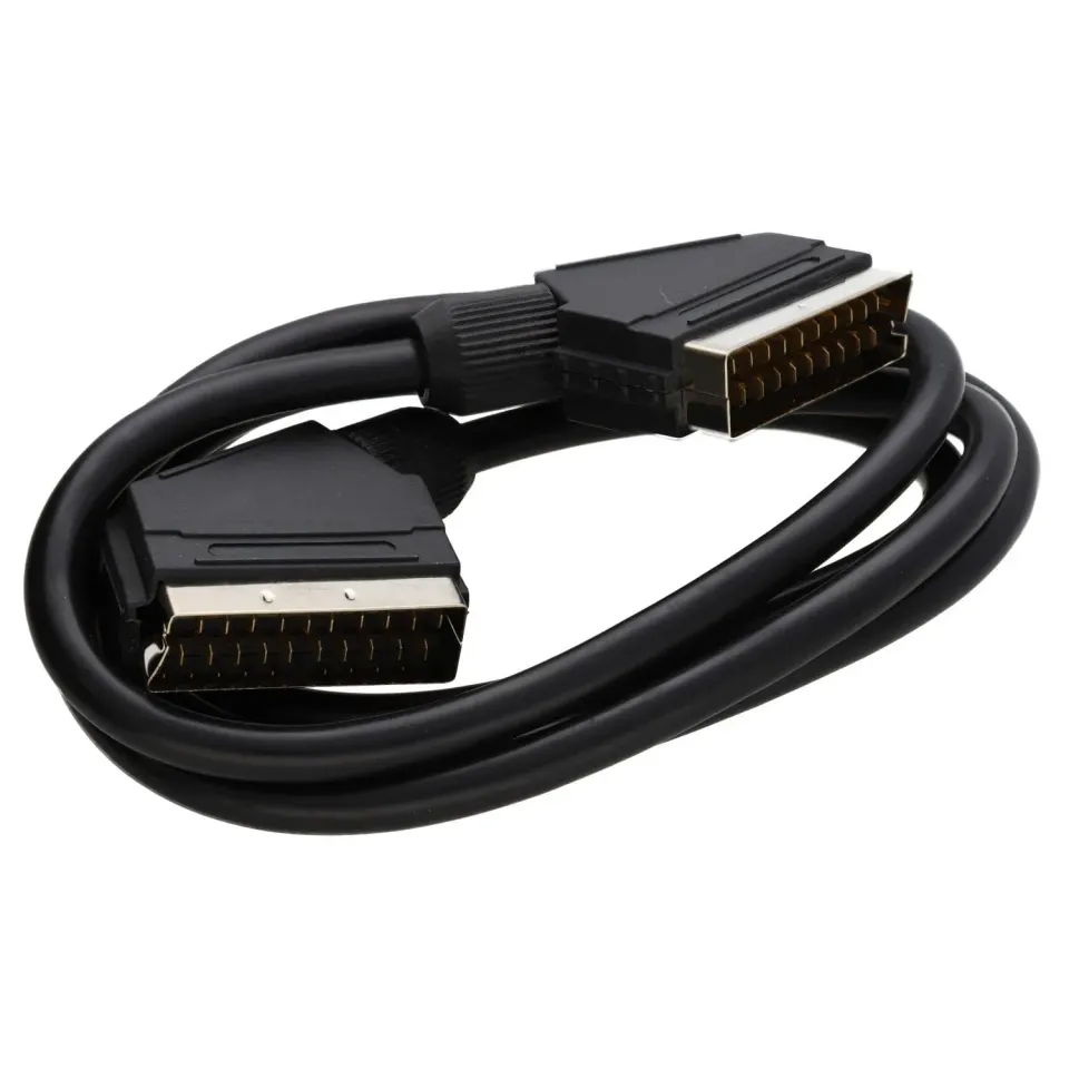 Kenable SCART-Kabel 1m schwarz vergoldet 21-polig