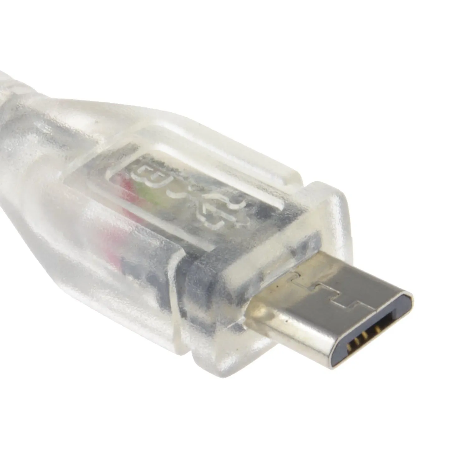 Kenable USB 2.0 Micro-B Kabel 2 m transparent