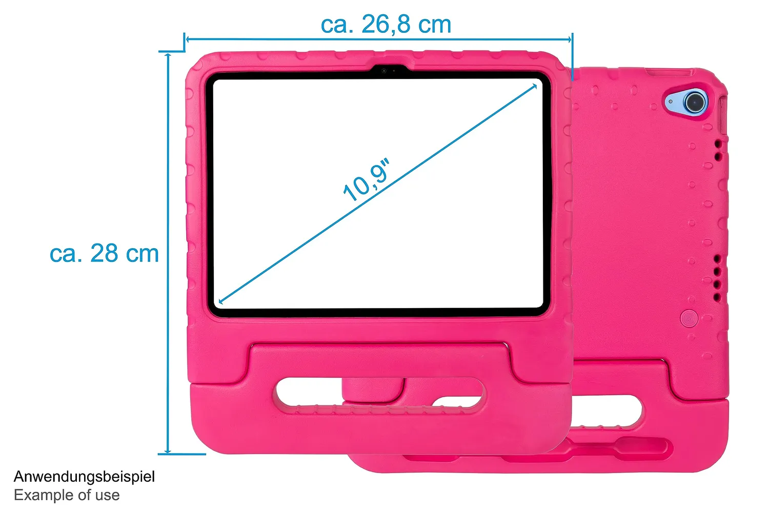 Good Connections iPad 10,9" 10. Gen Schutzhülle magenta Stifthalter