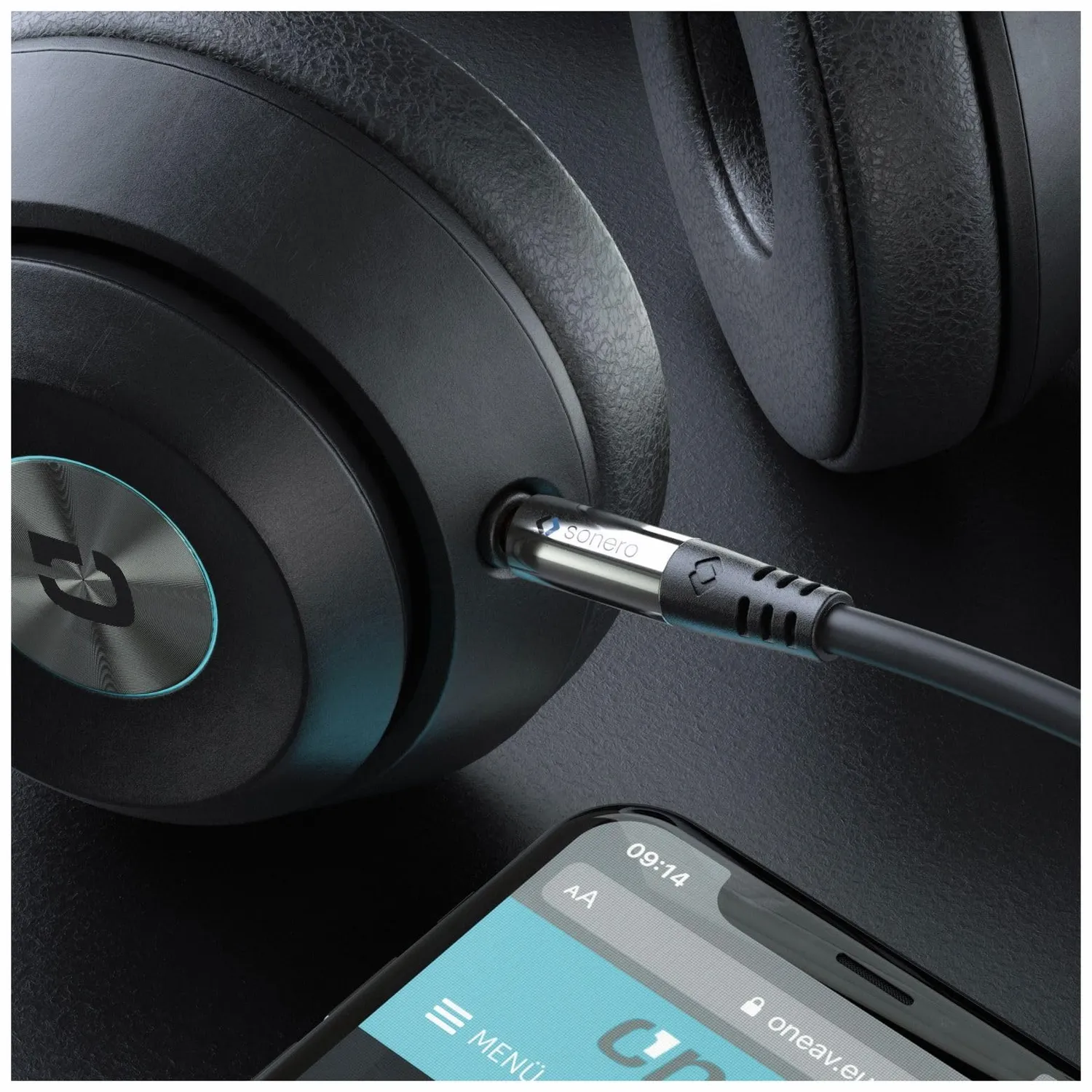 Sonero Premium S-AC500-015 Klinkenkabel 1,5m schwarz Stereo
