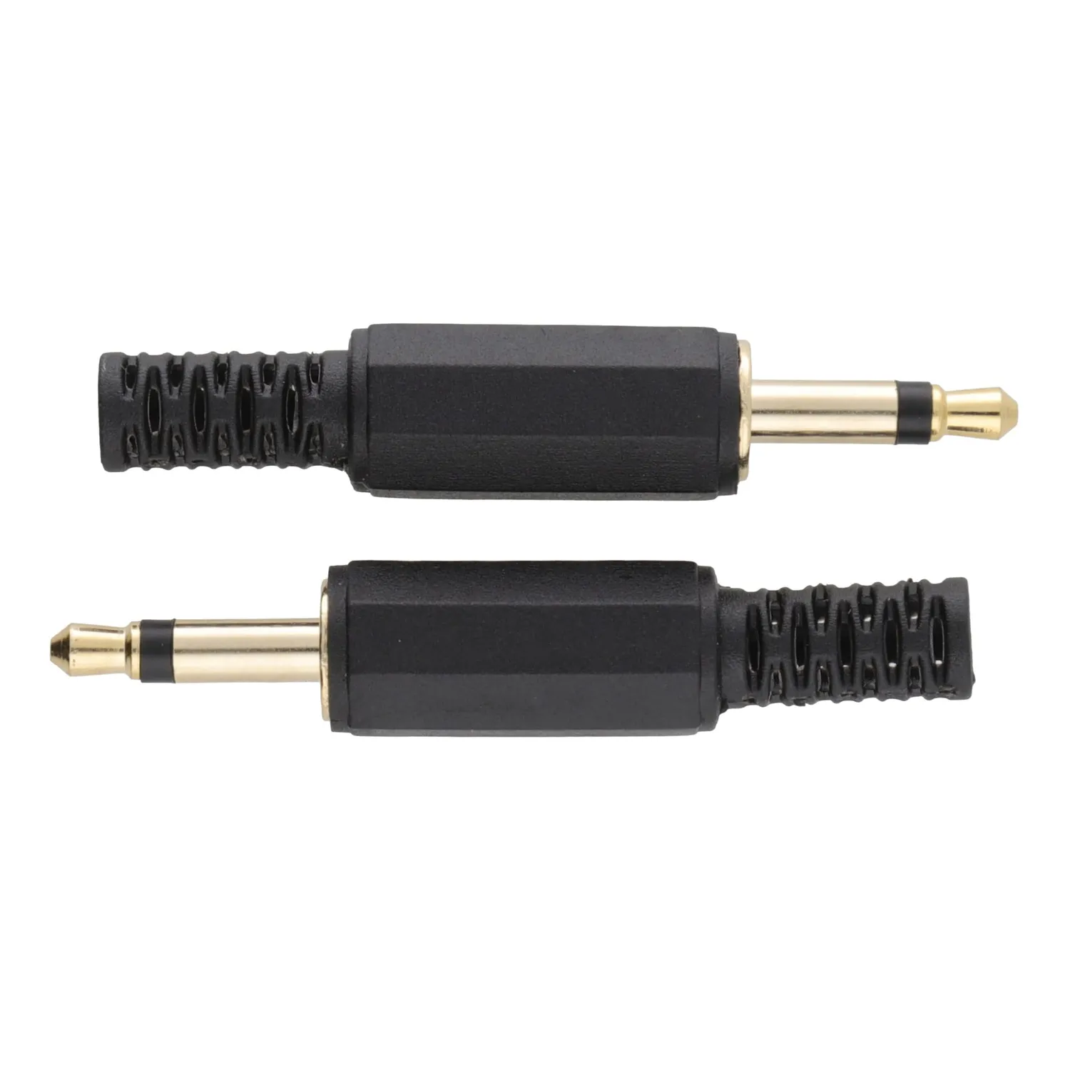 Kenable 3,5mm Mono Klinkenstecker Löt 2 Stück schwarz