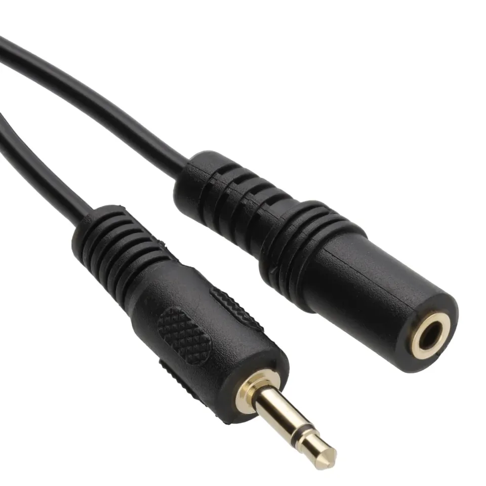 Kenable 3,5mm Mono Klinke Verlängerungskabel 3 m schwarz