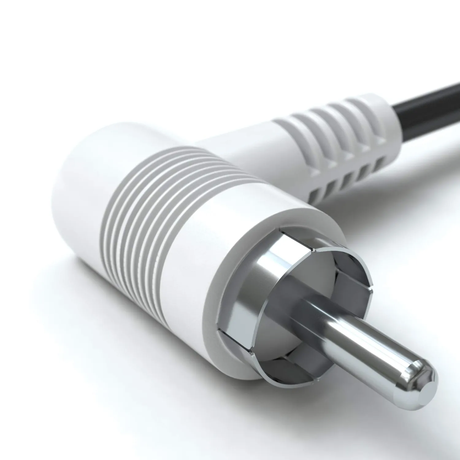 JAMEGA Cinch Kabel gewinkelt 0,5m Stereo Audio