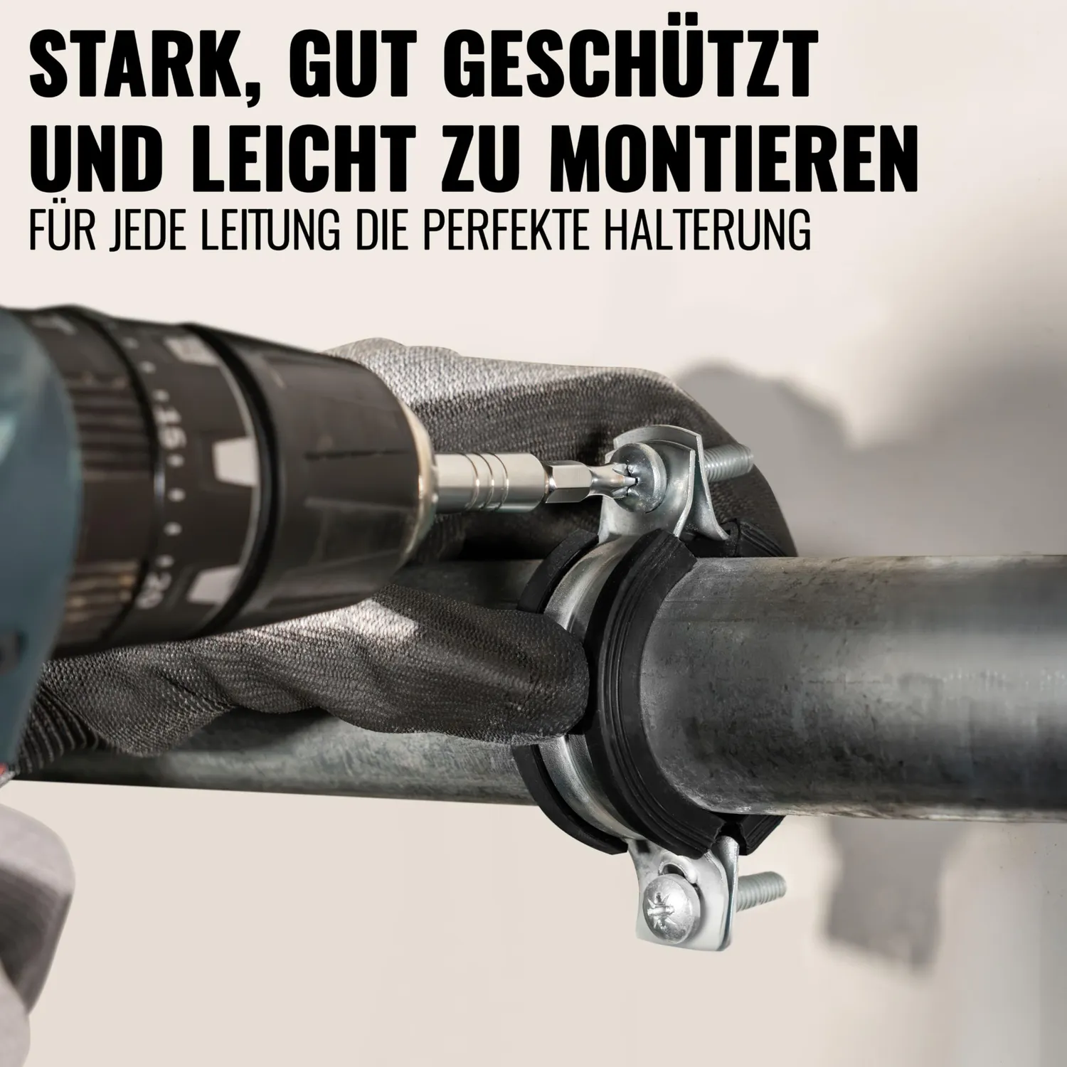 Poppstar Rohrschellen 74-80mm Edelstahl 2er Set W4