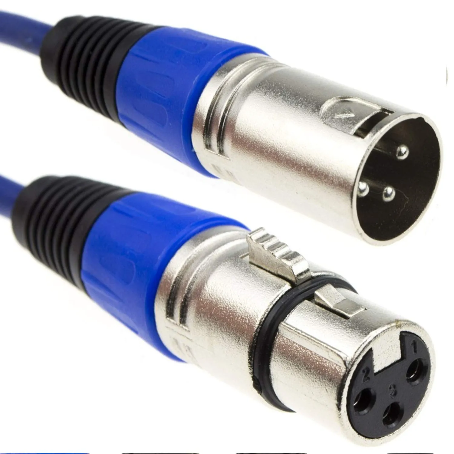Kenable XLR Mikrofonkabel 0,5m schwarz abgeschirmt