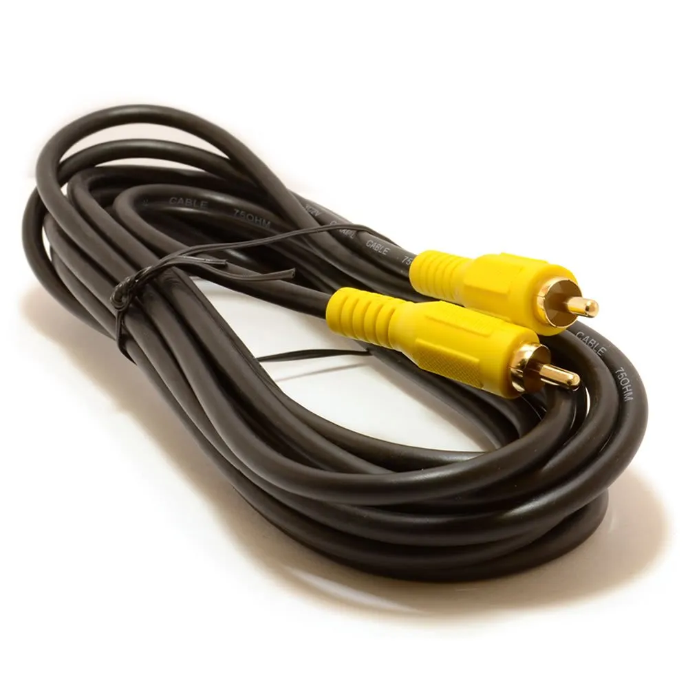 Kenable Cinch Koaxial Audiokabel RG59 1m Schwarz 75 Ohm