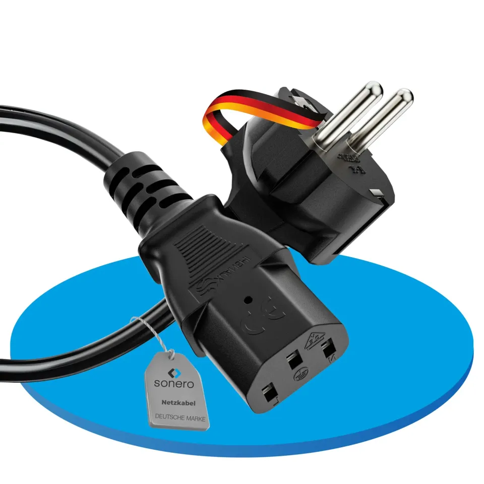 Sonero X-SKG-C13G-010B Kaltgerätekabel 1m schwarz