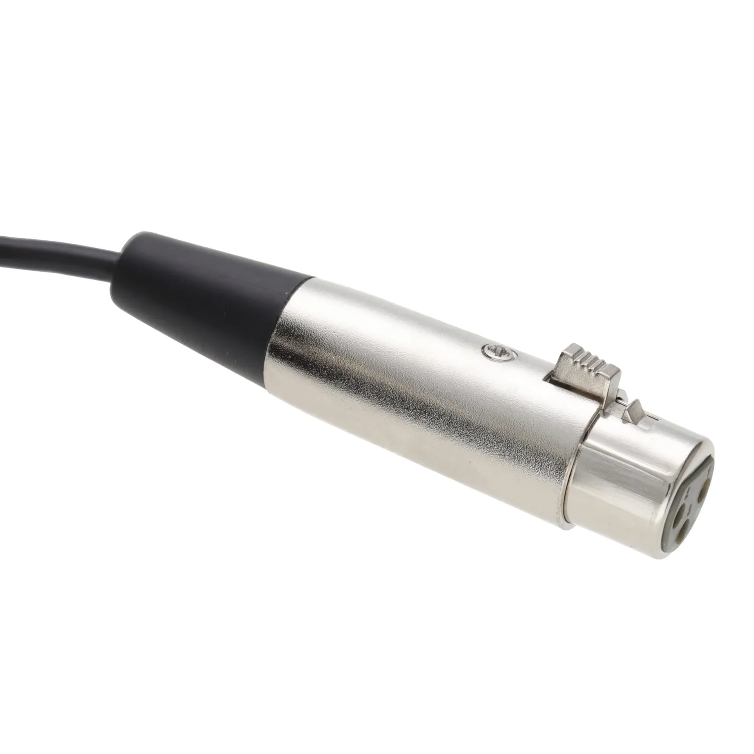 Kenable 3,5mm Klinke auf XLR Kabel 2m schwarz mono