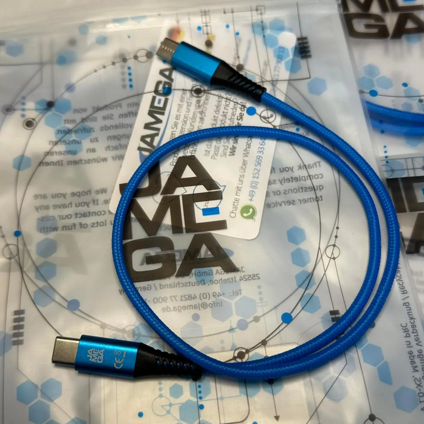 Jamega USB-C Kabel rot 4er Pack 0,5m 1m 2m 3m Fast Charge