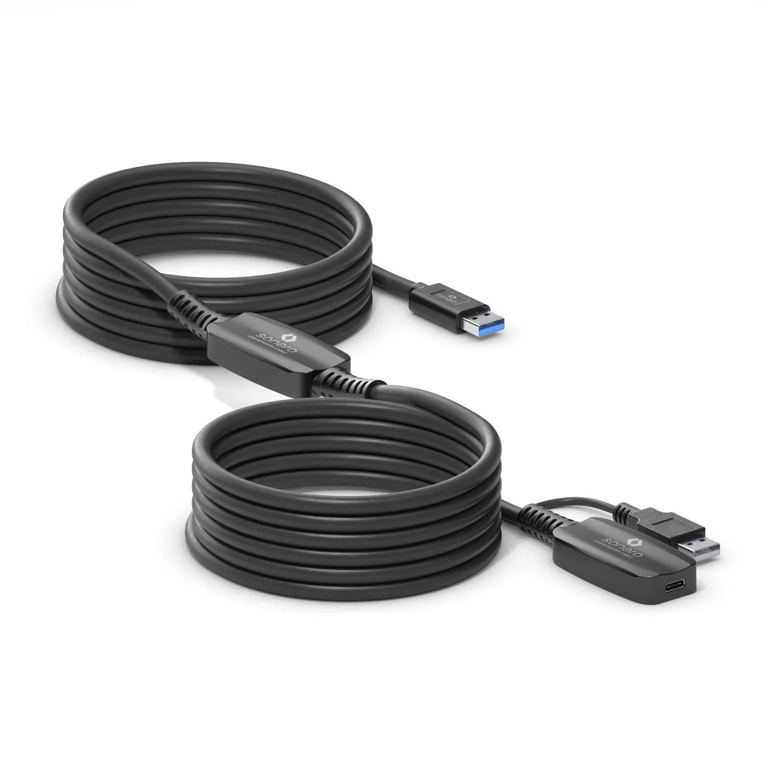 Sonero S-XU3030-100 USB-Verlängerung 10 m aktiv schwarz