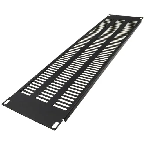 Kenable 3U Blindplatte 19 Zoll belüftet schwarz