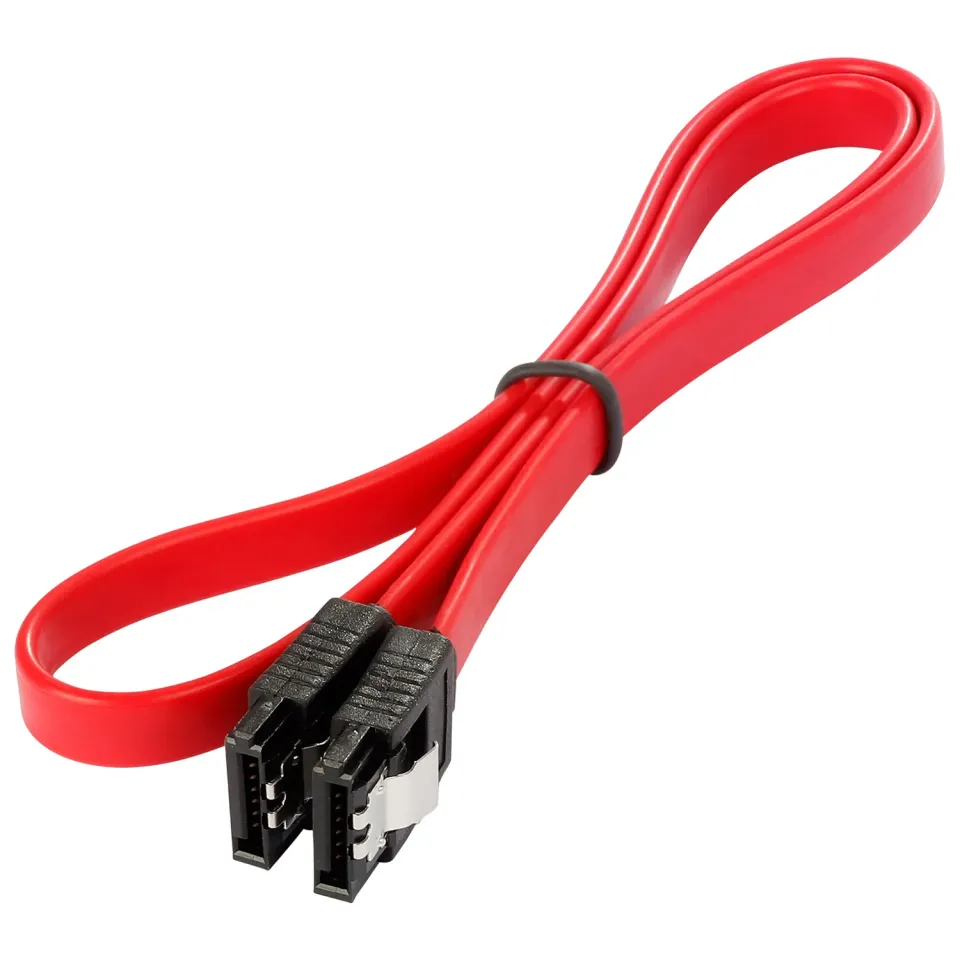 Poppstar SATA Kabel SSD HDD 0,5m rot gerade 6Gbit/s