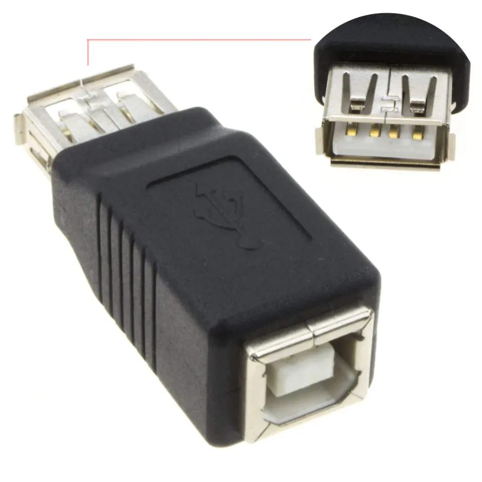 Kenable USB 2.0 Adapter A-Buchse auf B-Buchse Drucker 480Mbps
