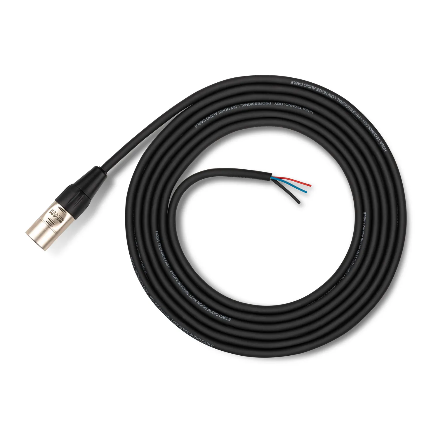 Hosa HX-010-BULK Audiokabel 3 m XLR auf offenes Ende