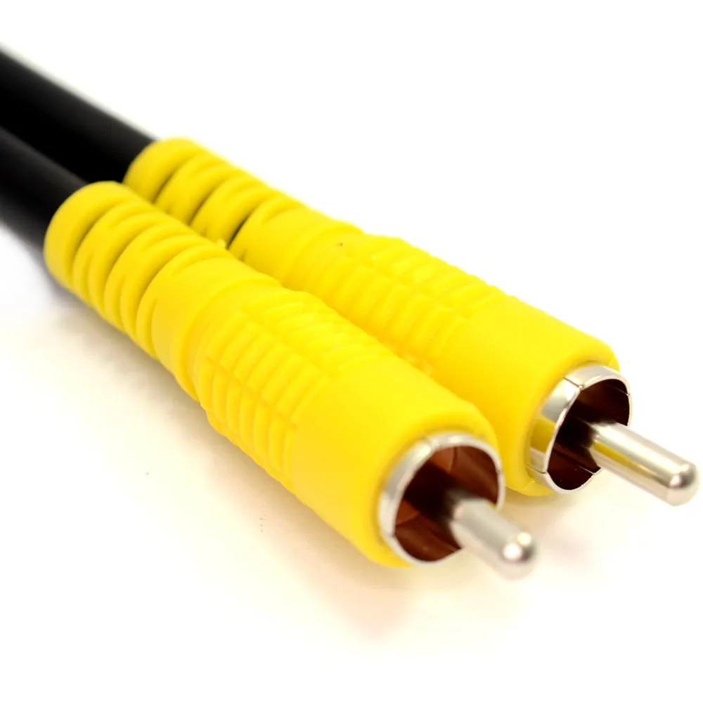 Kenable Cinch Koaxial Audiokabel RG59 1m Schwarz 75 Ohm