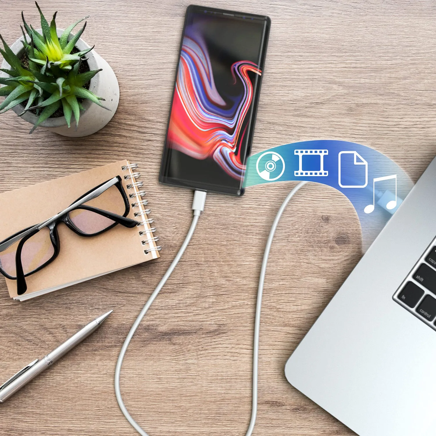 JAMEGA USB Typ C Kabel 1m weiß 3A