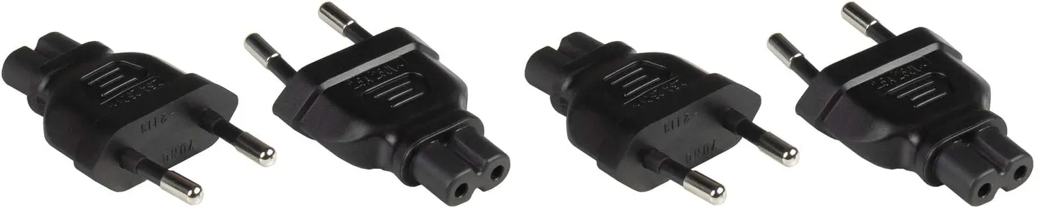 Good Connections Euro Netzkabel C7 0,5 m Schwarz 2,5A