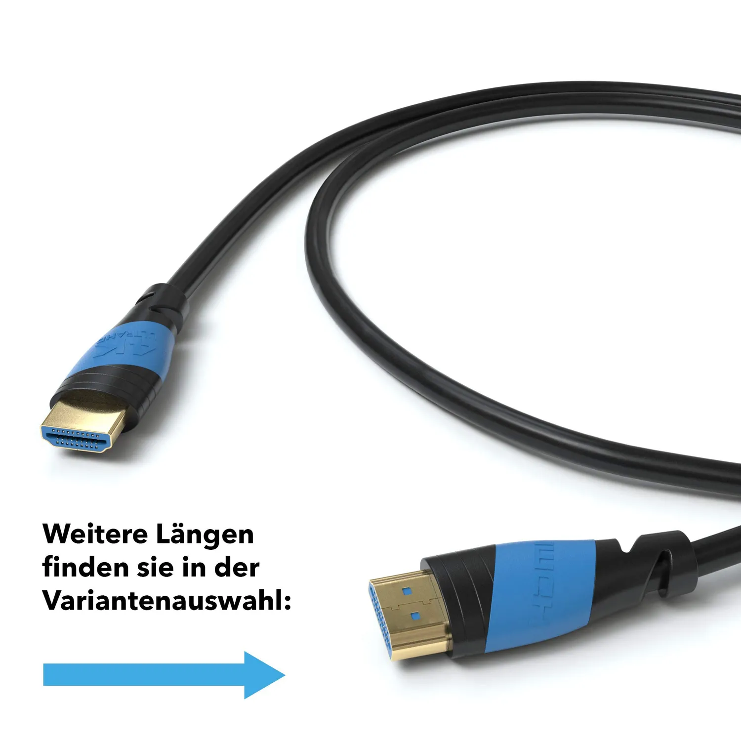JAMEGA HDMI 2.0 HDMI-Kabel 3m Schwarz 4K 60Hz