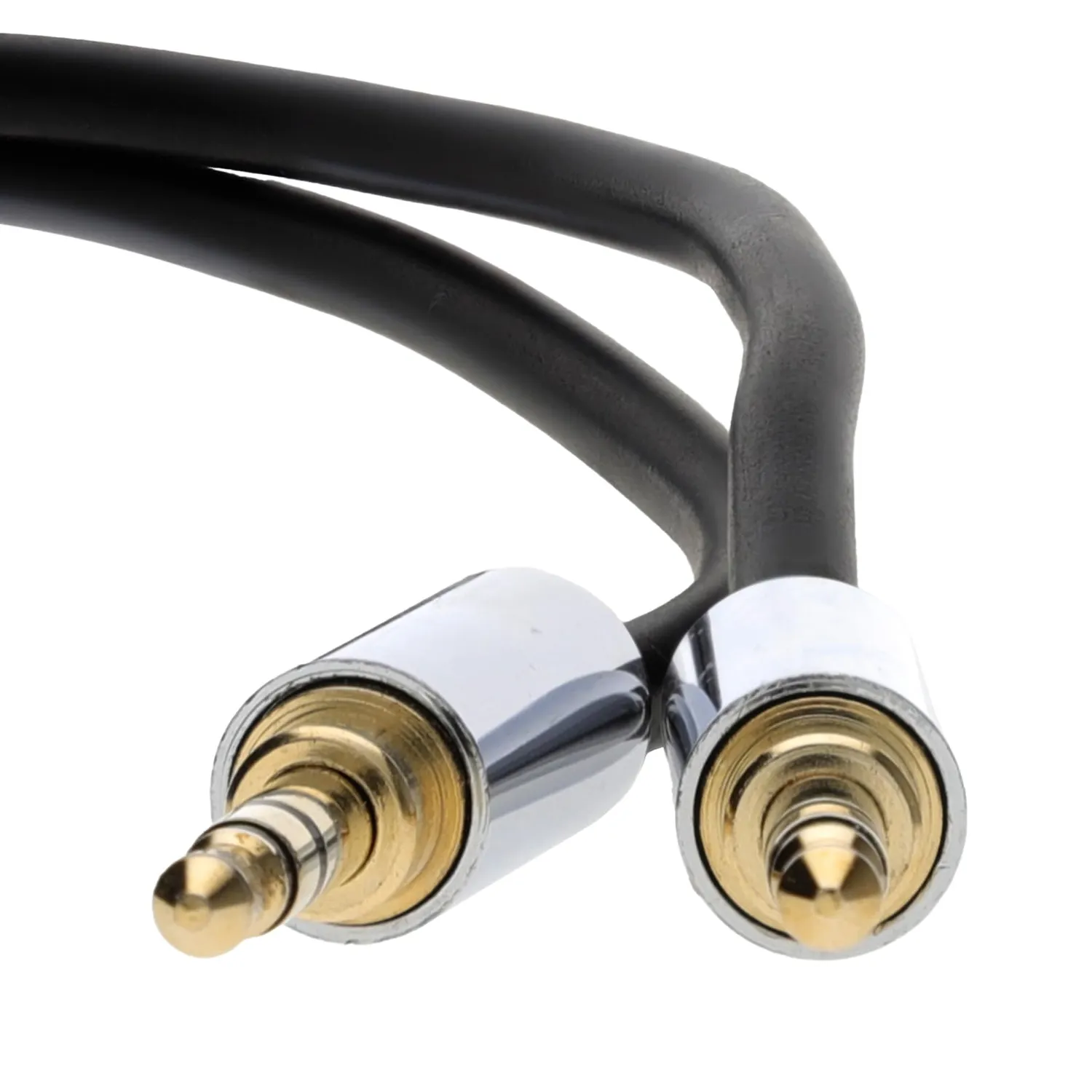 Kenable Pro AUX Kabel 3,5mm Stecker-Stecker 2m schwarz Kupfer