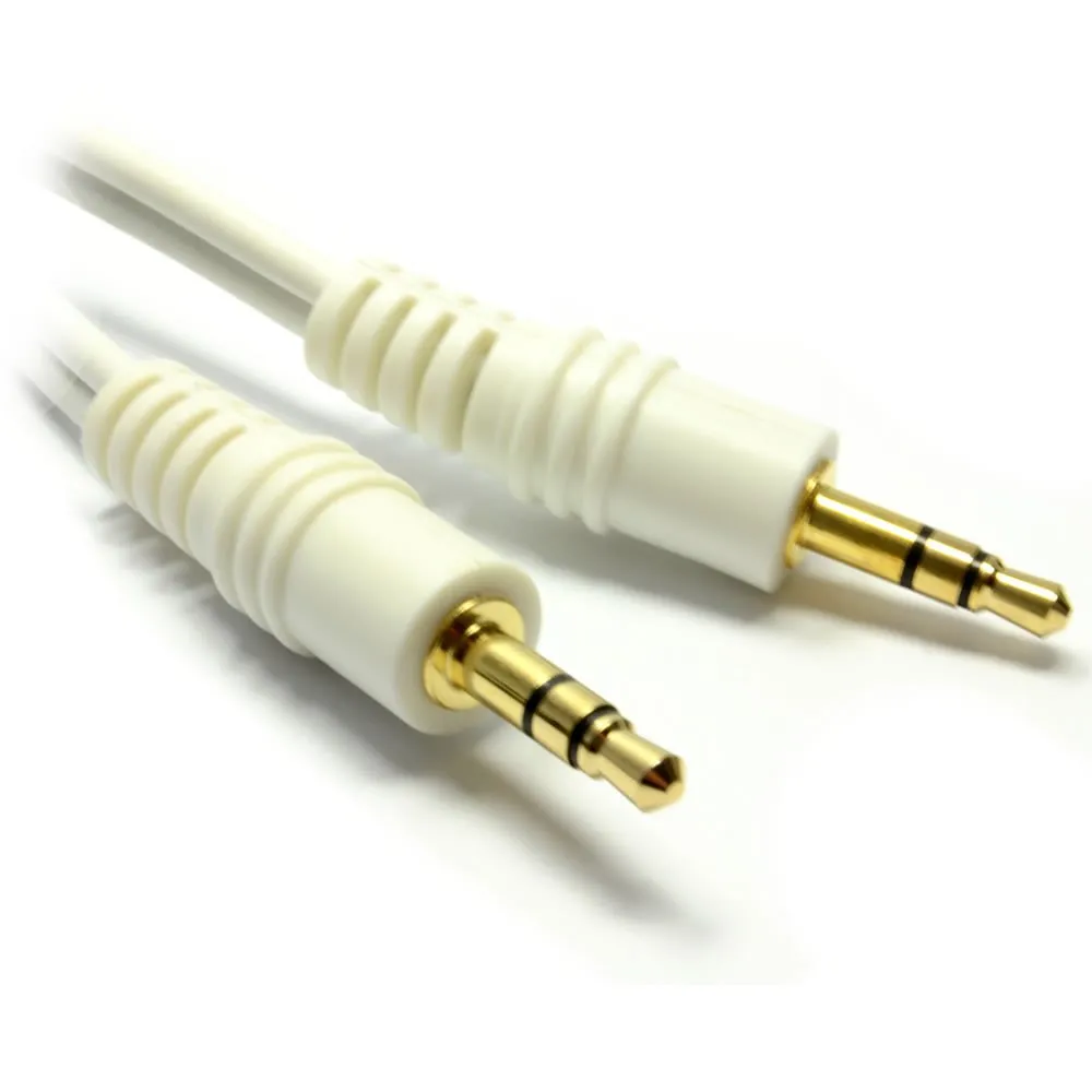 Kenable 003844 Audiokabel 3,5mm 1,2m weiß Stereo