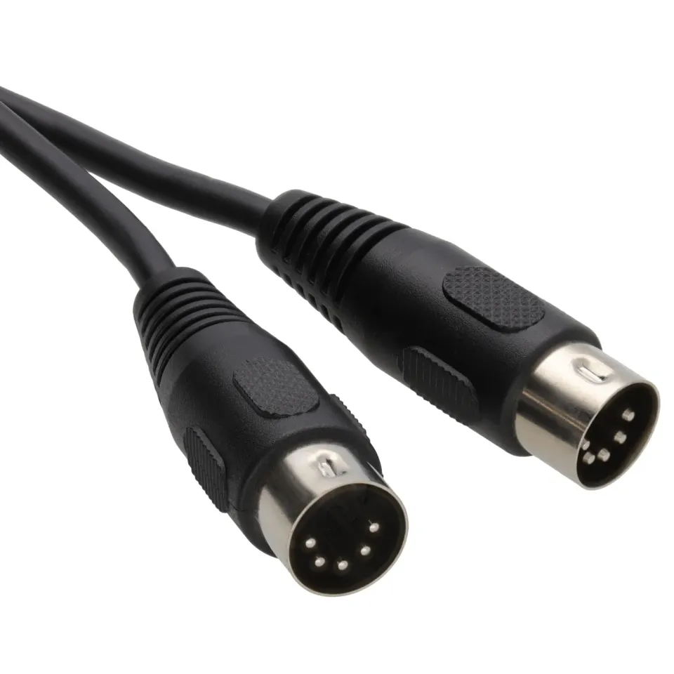Kenable MIDI Kabel 5-pol DIN 0,5m schwarz 5-pin