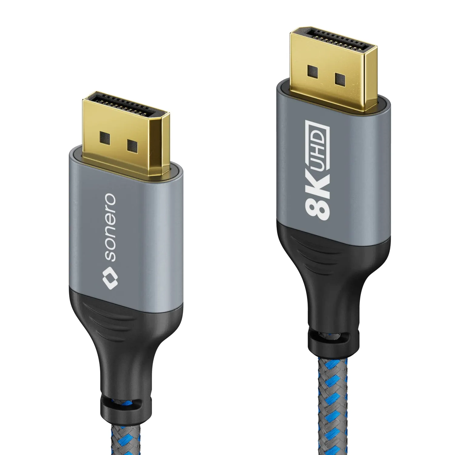 Sonero DP110 DisplayPort Kabel 2m 8K grau blau