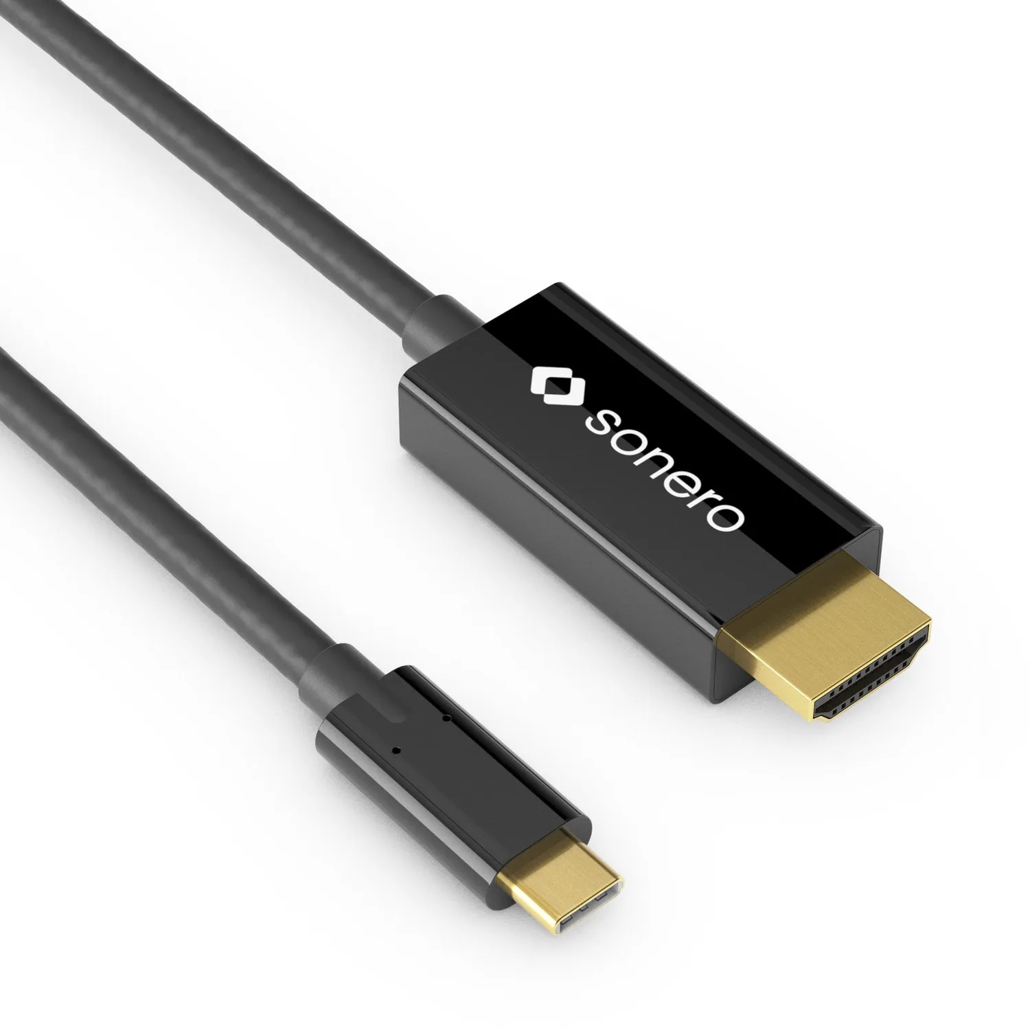 Sonero UCC010-015 USB-C auf HDMI 2.0 Kabel 1,5m schwarz 4K 60Hz