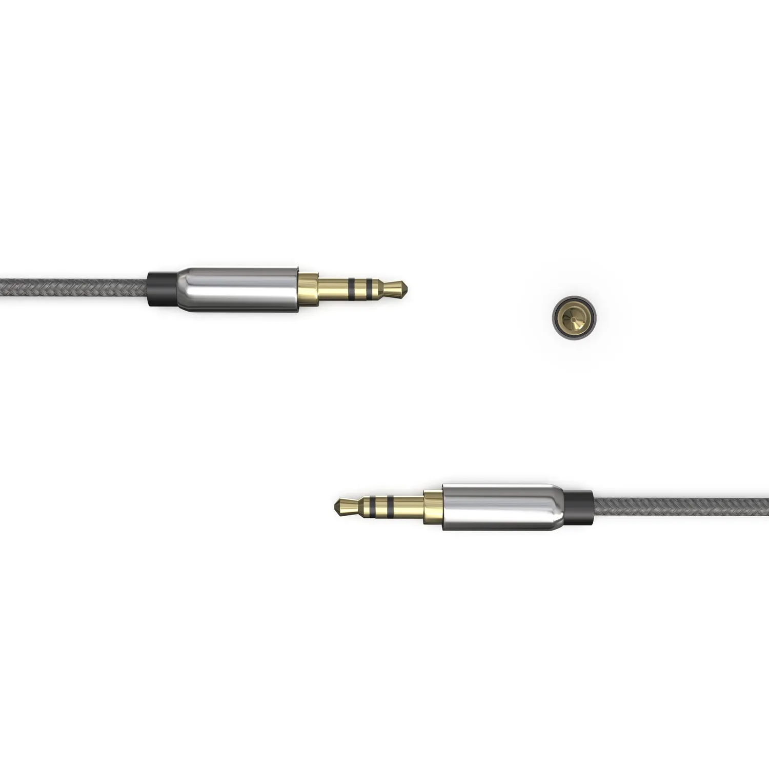 JAMEGA USB-C auf Klinke Aux Kabel 0,5m Nylon Stereo