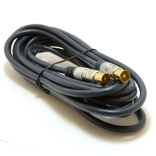 Kenable RG59 Antennenkabel Koax 5m dunkelblau vergoldet