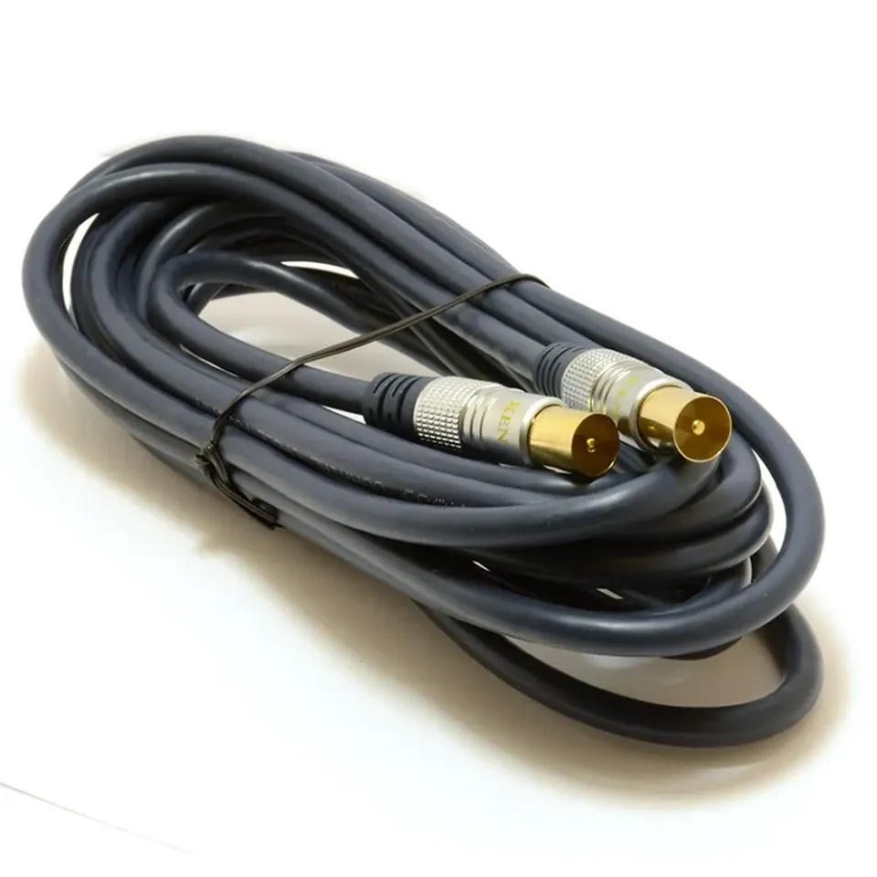 Kenable RG59 Antennenkabel Koax 5m dunkelblau vergoldet