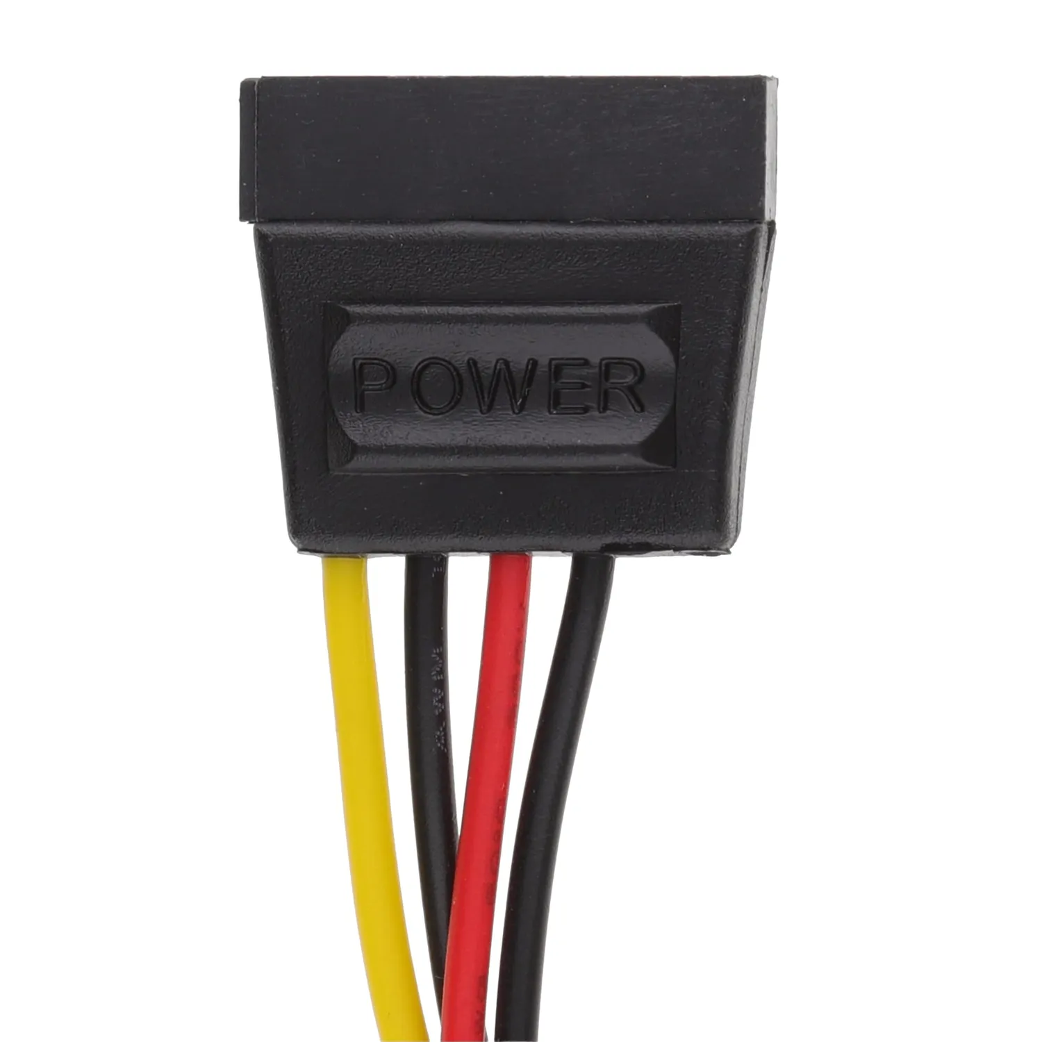 Kenable Molex LP4 auf SATA Strom-Adapterkabel 0,14m Schwarz