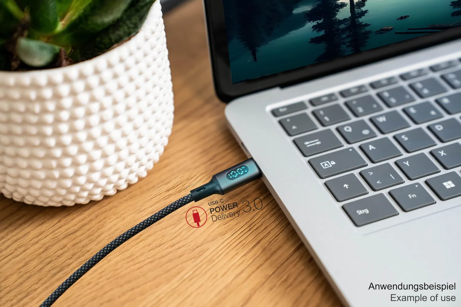 Good Connections USB-C Kabel 100W Display 1m schwarz