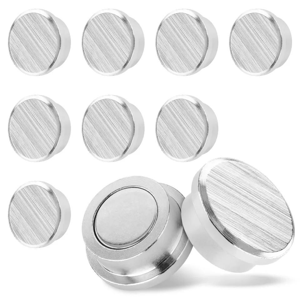 Poppstar Scheibenmagnete Ø22mm 9mm Neodym 7kg silber 10 St