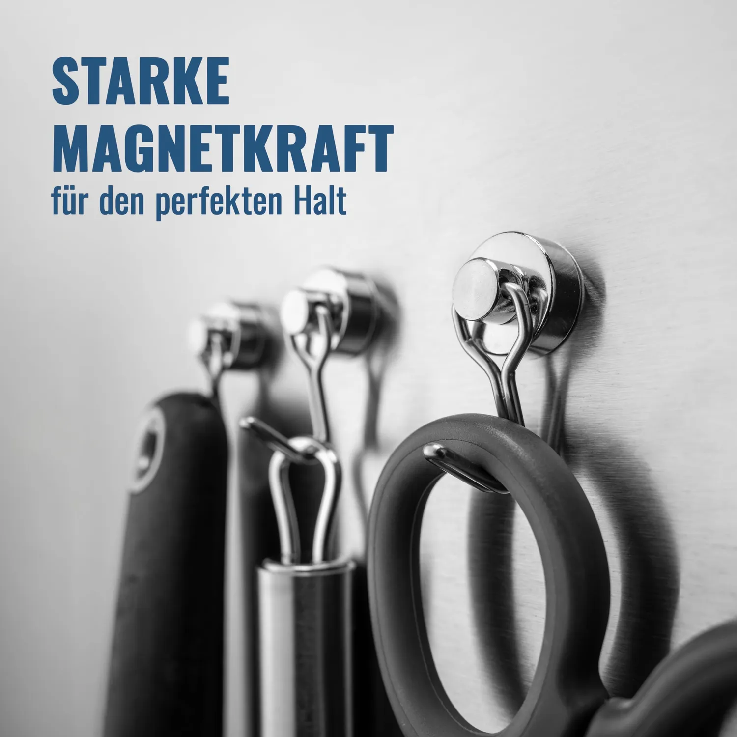 Poppstar Magnethaken extra stark drehbar Haken 8 Stück 15 kg