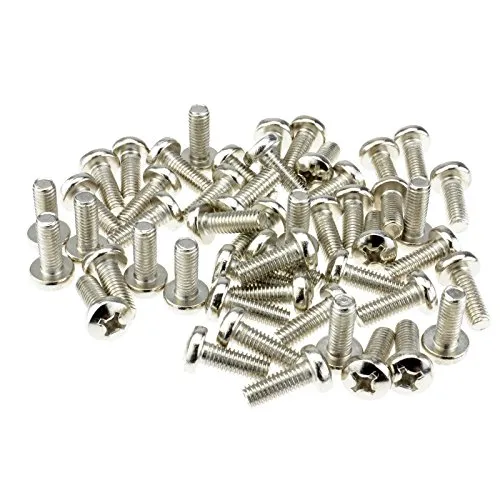 Kenable M6 Rackschrauben 16 mm 50 Stück für Käfigmuttern