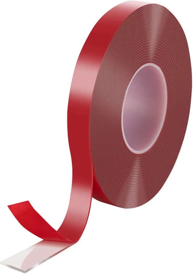 Poppstar Acryl Klebeband doppelseitig 10m transparent