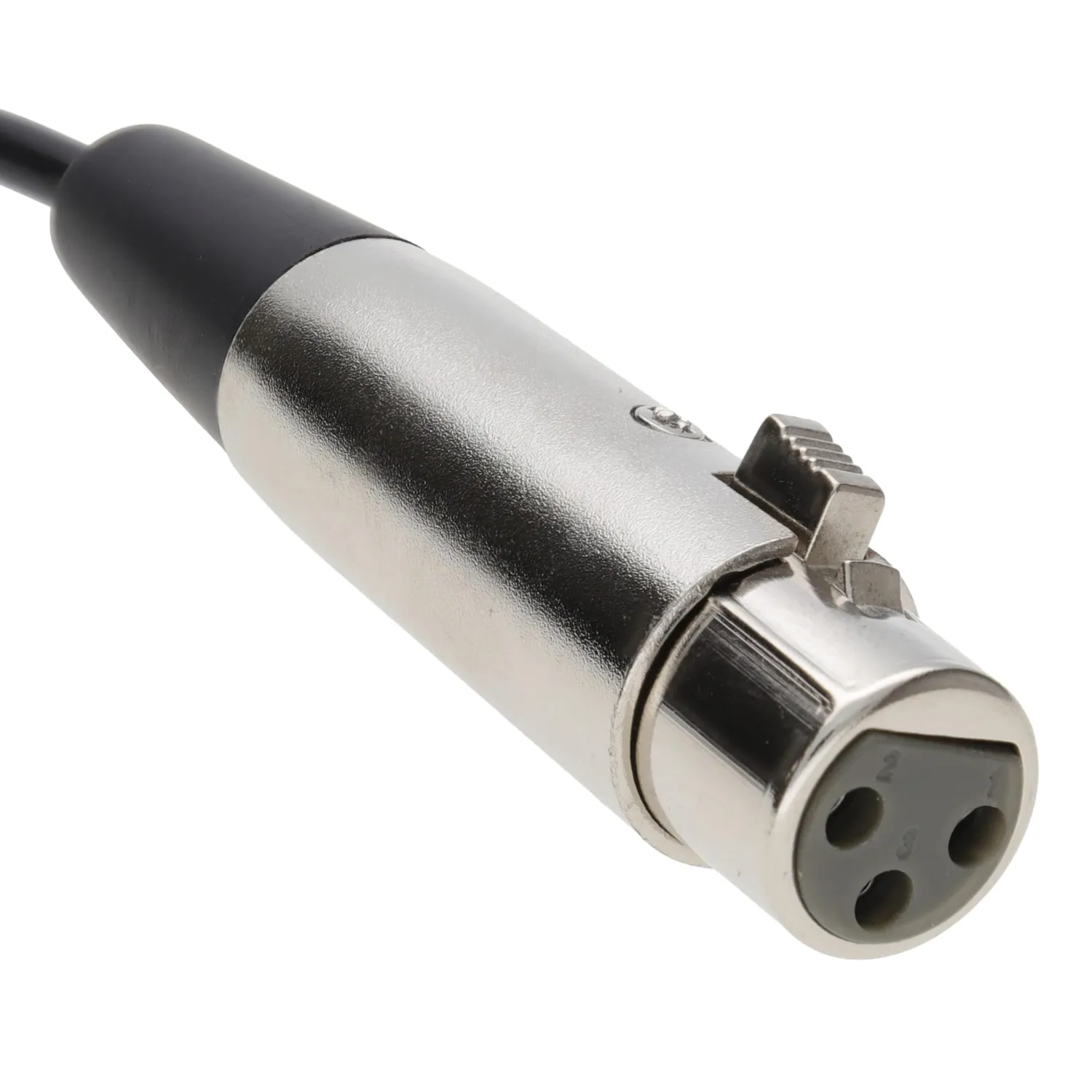 Kenable 3,5mm Klinke auf XLR Kabel 2m schwarz mono