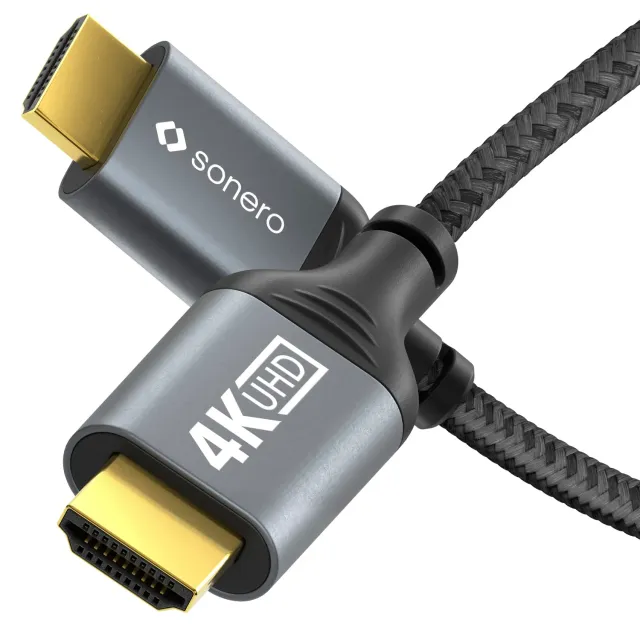 Sonero SPC-HD100-020 HDMI-Kabel 4K 60Hz 2 m grau/schwarz
