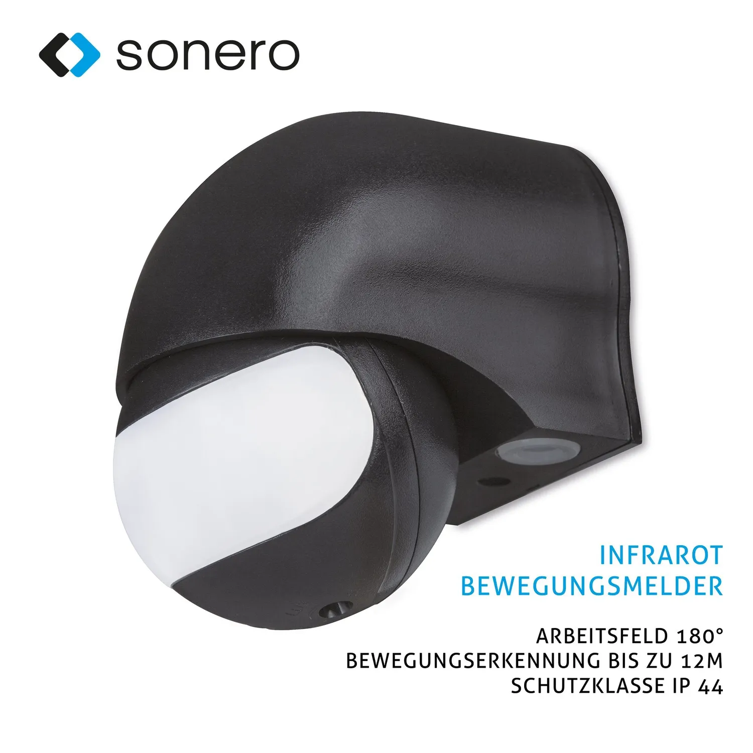Sonero IMS011 Infrarot Bewegungsmelder IP44 schwarz