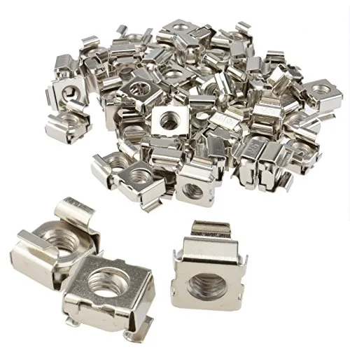 Kenable M6 Käfigmuttern 6mm Rack-Montage 50 Stück Stahl
