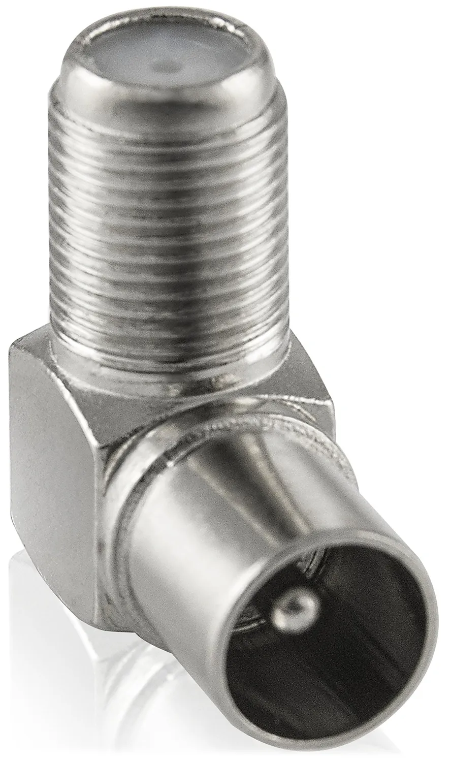 Poppstar SAT-Winkel-Adapter 90° F-Buchse IEC 2x