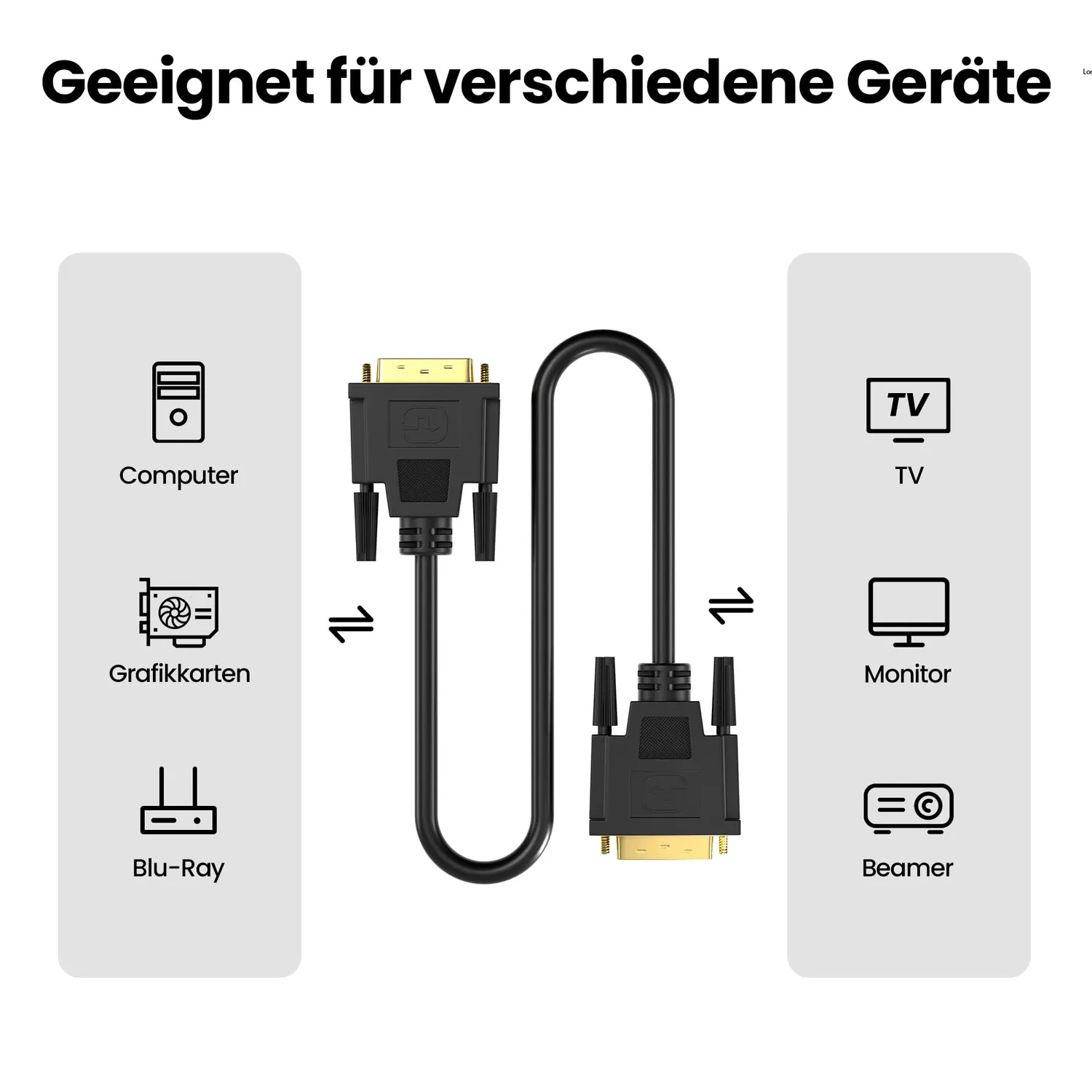 JAMEGA DVI-D Dual-Link Monitorkabel 2m 2560x1600