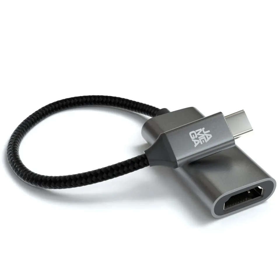 JAMEGA USB-C zu HDMI Adapter 4K 1er Pack schwarz