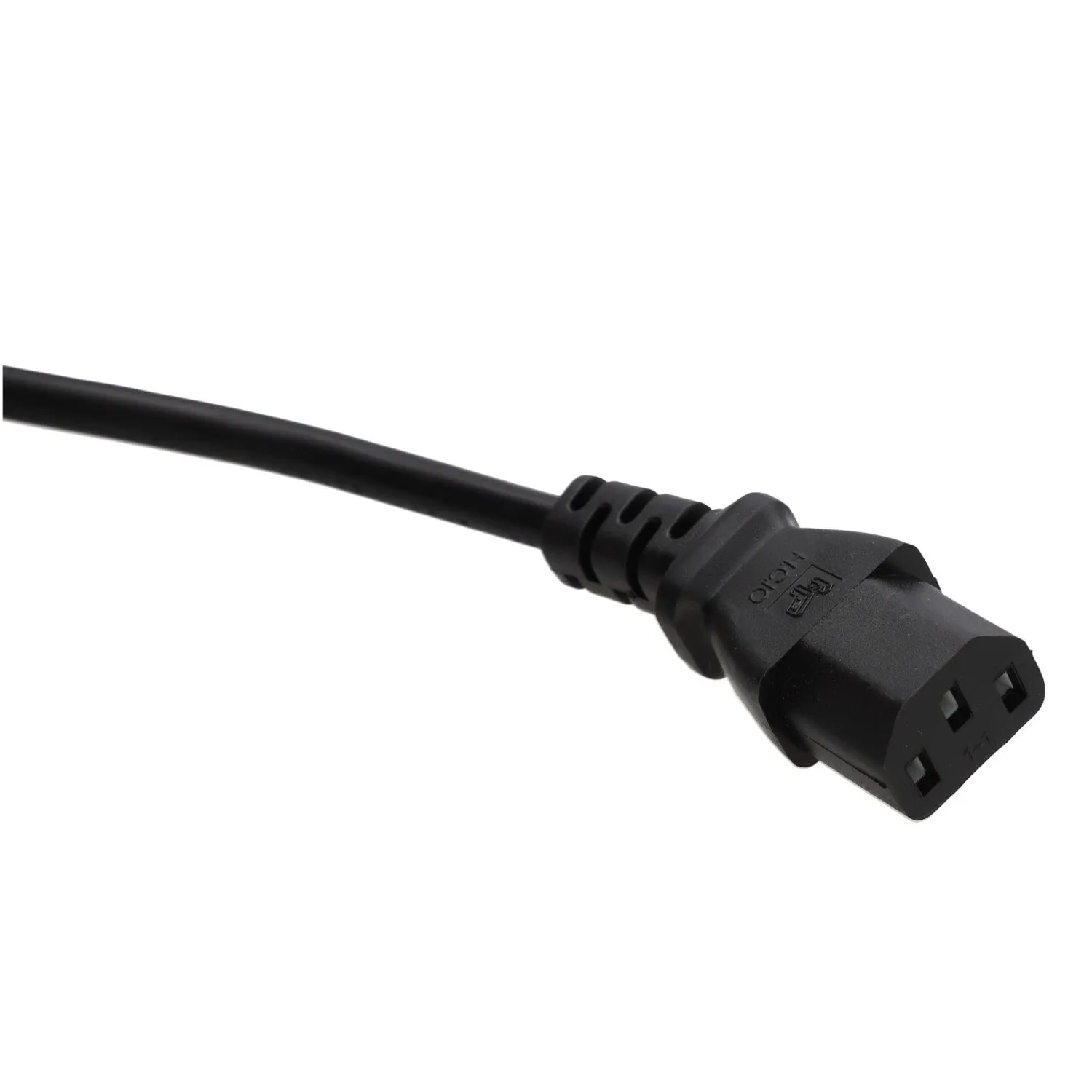 Kenable Kaltgerätekabel abgewinkelt 2m schwarz 1,0mm²