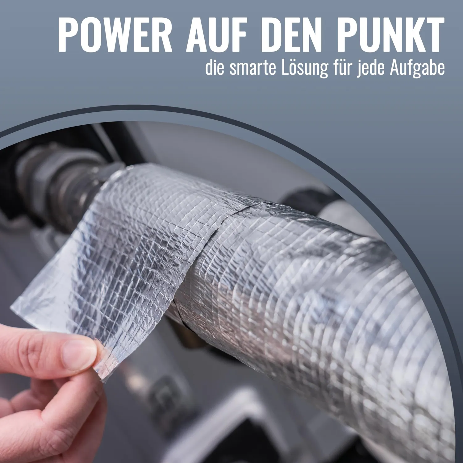 Poppstar Alu-Klebeband 50m x 48mm hitzebeständig