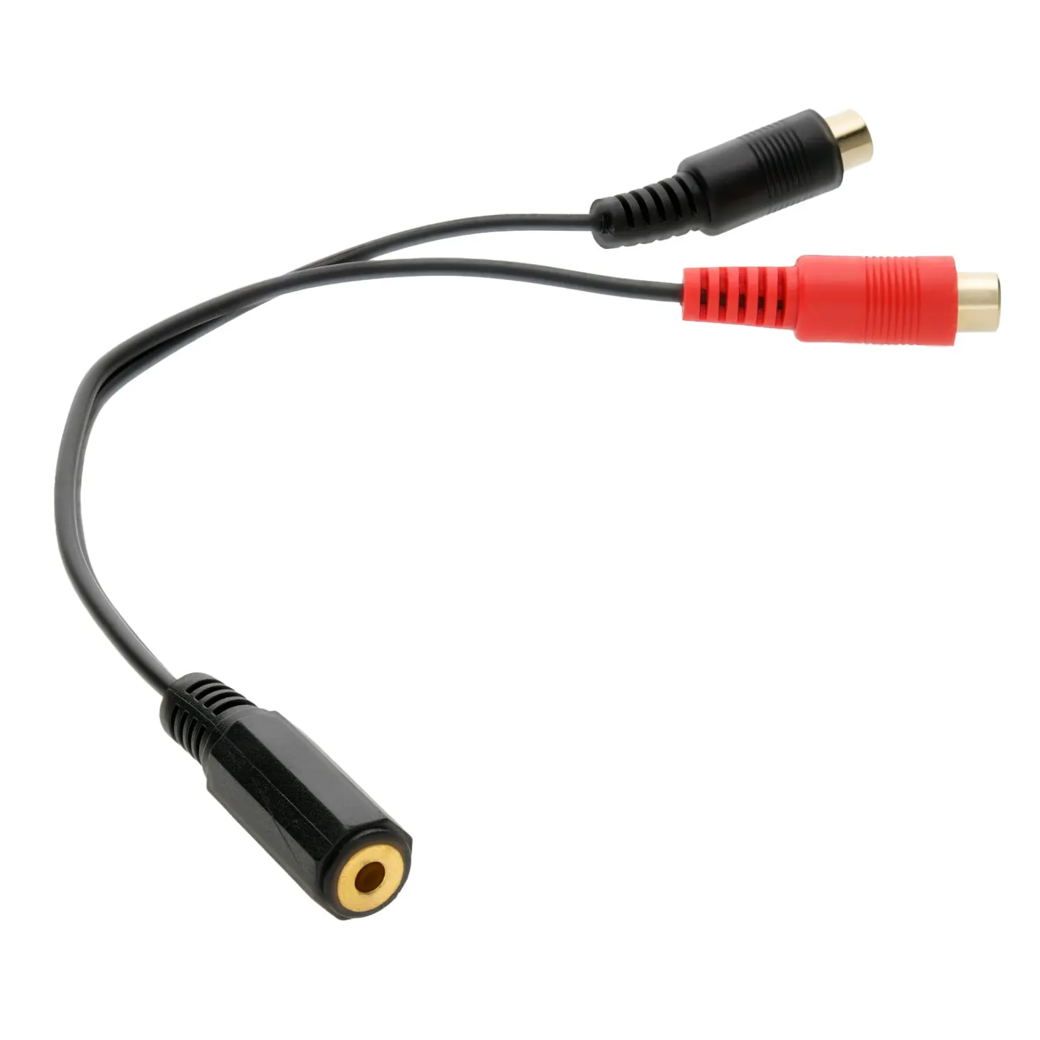 Kenable Klinke Cinch Adapter 3,5mm auf 2x RCA kurz