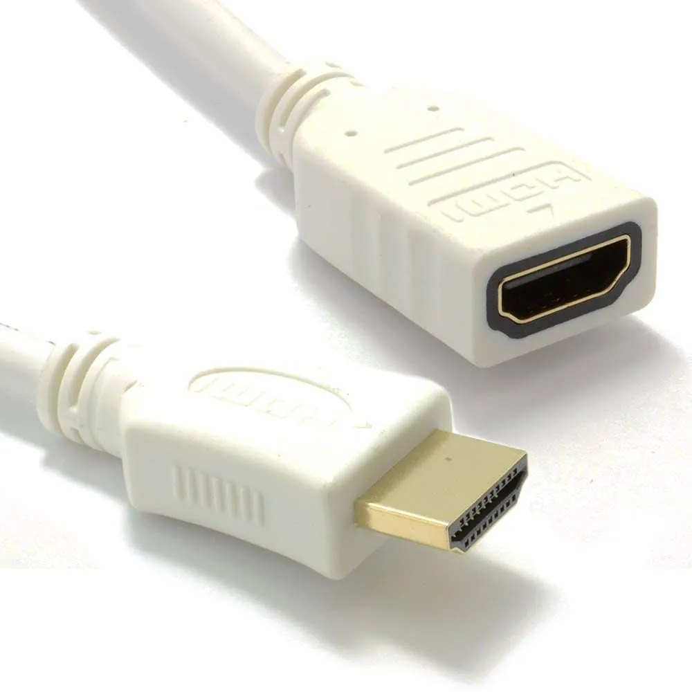 Kenable HDMI 1.4 Verlängerungskabel 0,5 m weiß