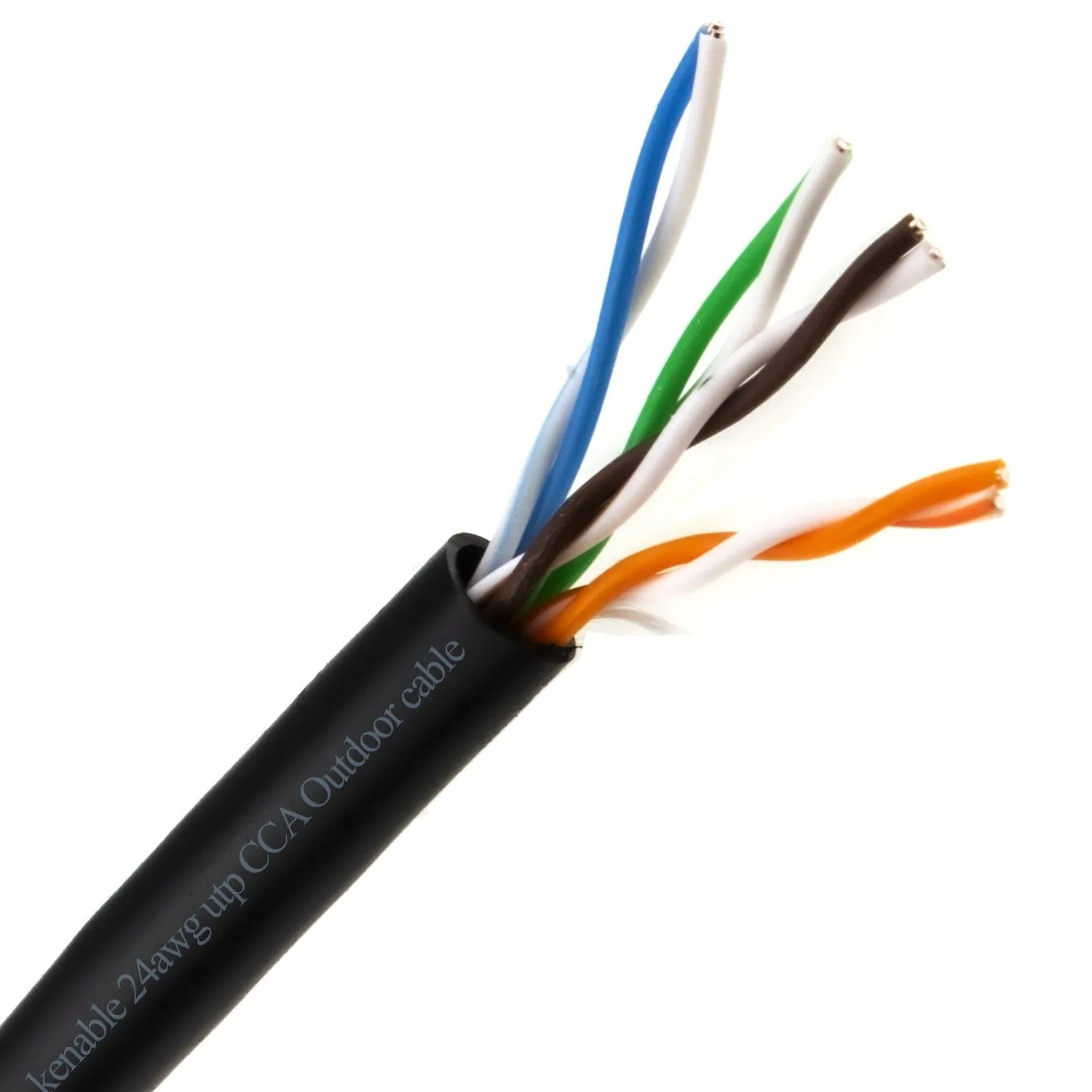 Kenable Outdoor Netzwerkkabel Cat5e 305 m schwarz