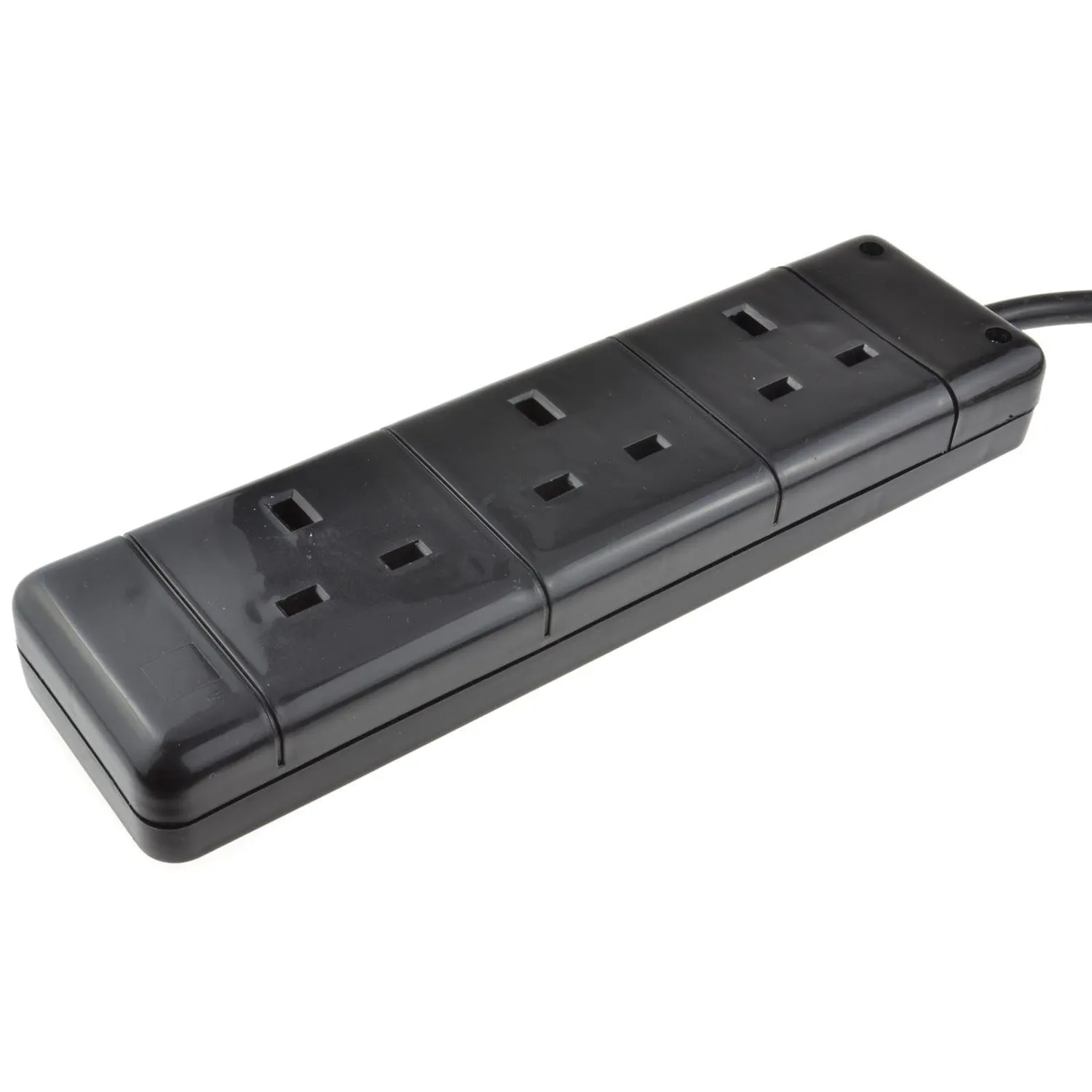 Kenable UK Verlängerungskabel 3-fach 13A schwarz 2 m